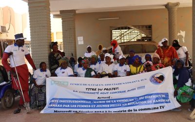 Visite Institutionnelle à la Mairie de la Commune IV : Les Femmes et Jeunes Filles en Situation de Handicap S’approprient leur Rôle de Citoyennes